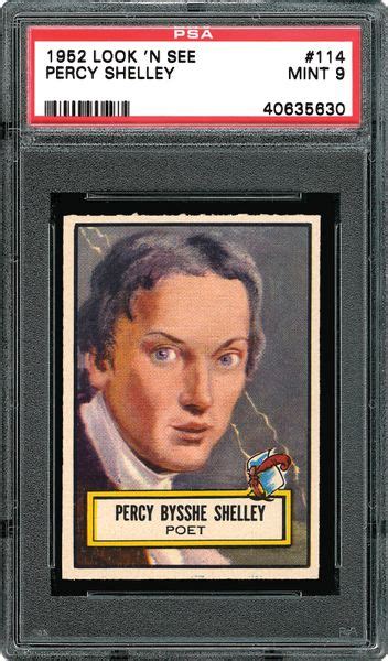 1952 Topps Look N See Percy Shelley Psa Cardfacts®