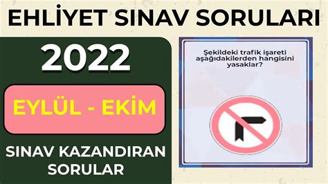 BU SORULARI KAÇIRMAYIN 2022 EYLÜL EKİM Çıkmış Ehliyet Soruları