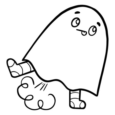 Amusing Farting Sheet Ghost Png And Svg Design For T Shirts