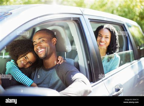 Black Family In Car