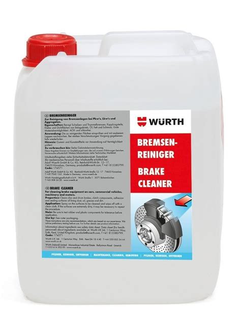 Wurth 5l Brake Cleaner Packaging Type Can At Rs 3450 In Mumbai Id