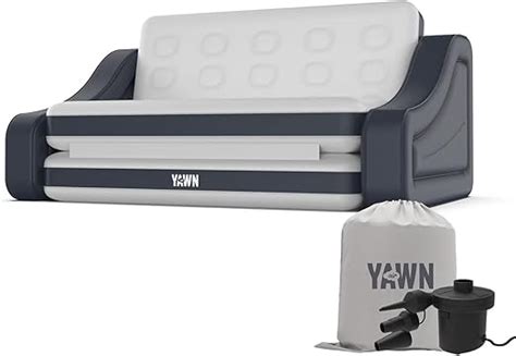 Yawn Air Inflatable Sofa Bed With Electric Pump Converts Into A