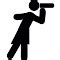 Woman Looking By A Spyglass Vector Svg Icon Svg Repo