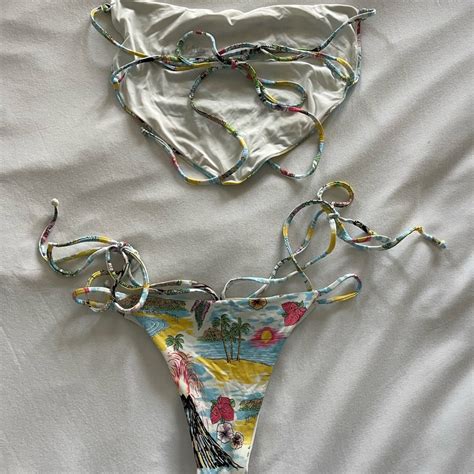 Frankies Bikini Aloha Hawaii Bikini Set Nwot Gem