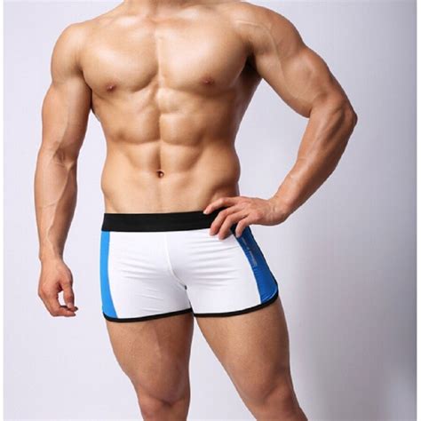 Novo Mens Sexy Cueca Boxer Shorts Trunks Para O Homem Gay Usar