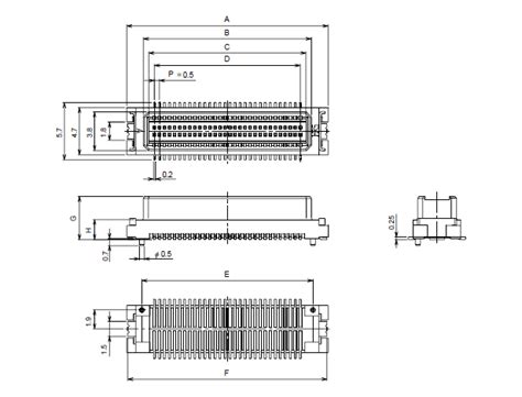 DF17 2 0 30DP 0 5V 57 Hirose Electric Connectors 1reel