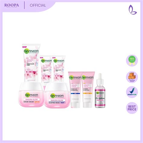 Jual Garnier Sakura White Serum Day Cream Pinkish Glow Sleeping