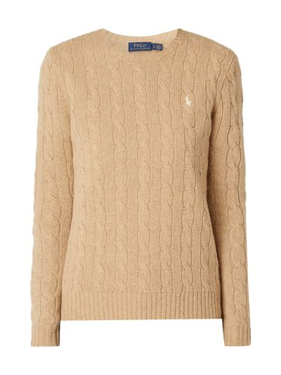 Polo Ralph Lauren Pullover Aus Woll Kaschmir Mix Camel Online Kaufen