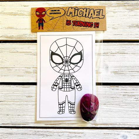 Spiderman Inspired Party Favors Spider-man Party Favors | Etsy