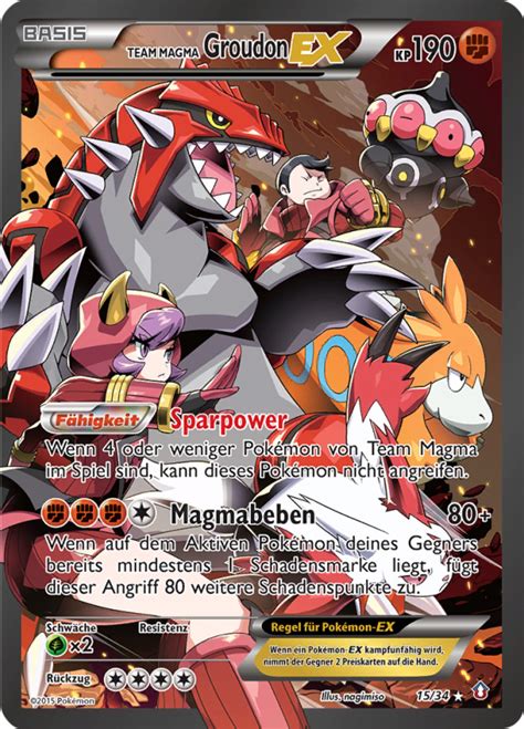 Team Magma Groudon Ex Wert Bild K Nstler Seltenheit