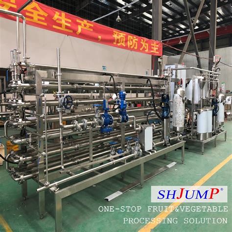 Fruit Juice Tomato Paste Sterilizer Uht Tubular Sterilizer Plc Control