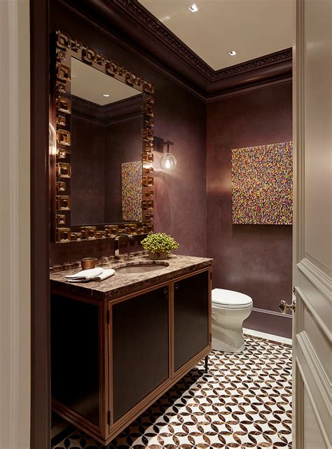 Presidio Heights Residence Transitional Powder Room San Francisco