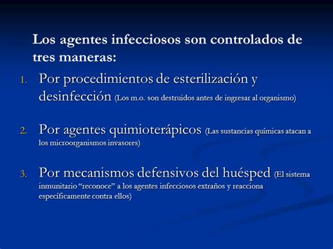 Control De Los Microorganismos Los Agentes Infecciosos Son Controlados