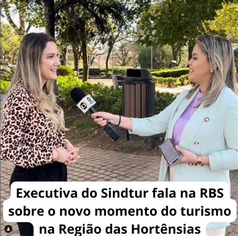 Entrevista Da Executiva Do Sindtur Realizada Pela Jornalista Da Rbs Tv