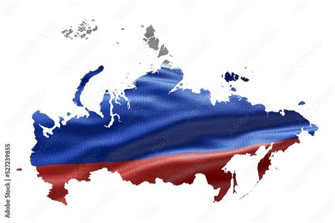 Russia map outline icon. PNG alpha channel. Country with national flag ...