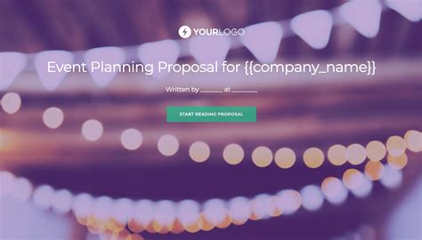 Free Event Planning Proposal Template Better Proposals