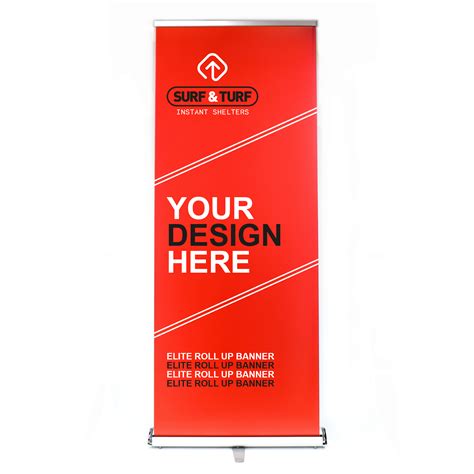 Personalised Roller Banners With Custom Design & Printing - Surf & Turf