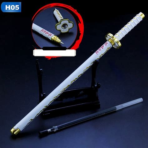 Pulpen Anime Zenitsu Demon Slayer Swordpen Pedang Pena Alat Tulis