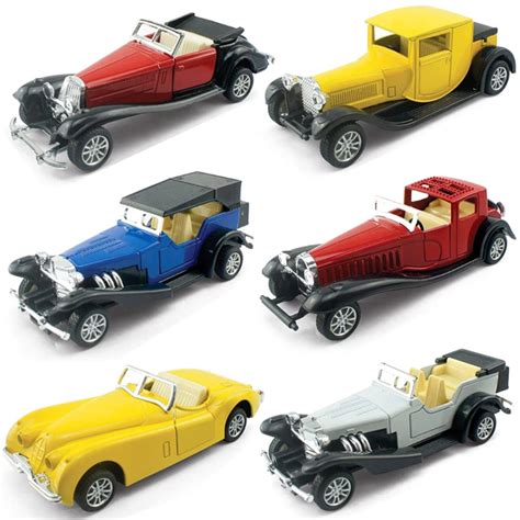 Amazon.com: 6 Pack - Diecast Cars Antique Classic American Vehicles ...