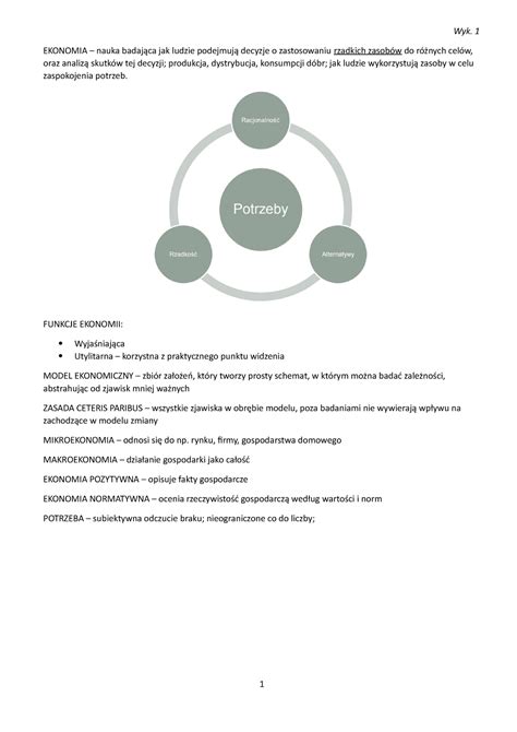 Mikroekonomia wykład Wyk 1 EKONOMIA nauka badająca jak ludzie