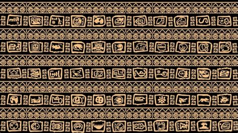 Premium Vector | A large set consisting of the letters of the alphabet of the ancient Mayan ...