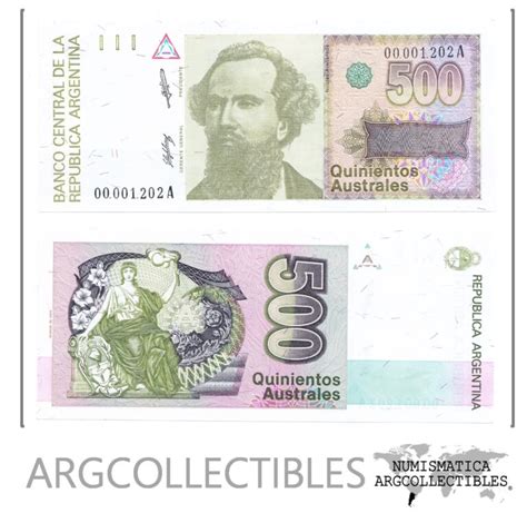 Argentina Billete Australes P Unc Serial Bajo A