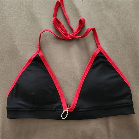 Red Black Bikini Swimsuit On Carousell