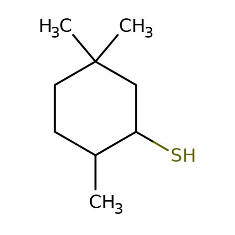 2 5 5 Trimethylcyclohexane 1 Thiol 3D FLD02835 CymitQuimica