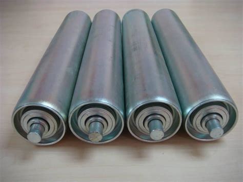 50mm Diameter Galvanized Gravity Roller with 12mm Solid Shaft