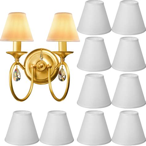 set   small lamp shade chandelier shades burlap clip  lamp shade