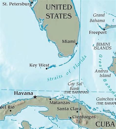 Mapa De Cuba Y Florida - Florida State University Campus Map