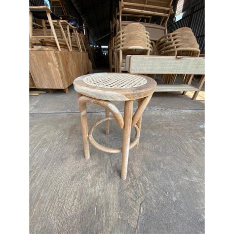 Jual STOOL ROTAN KAYU MINIMALIS | Shopee Indonesia