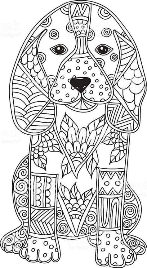 Pin By ThalÍa Moreno On Color Mandala Coloring Pages Dog Coloring