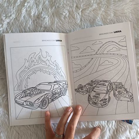 Álbum Figurinhas e Colorir Personalizado Hot Wheels Elo7