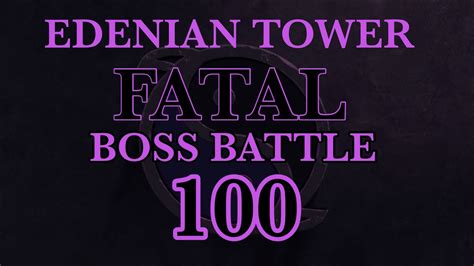 Fatal Edenian Tower Boss Battle 100 Mortal Kombat Mobile YouTube