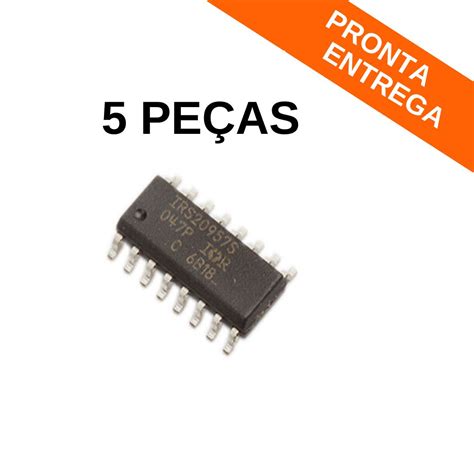 Kit 5 peças Circuito Integrado IRS20957S SOIC 16 SMD Circuitos