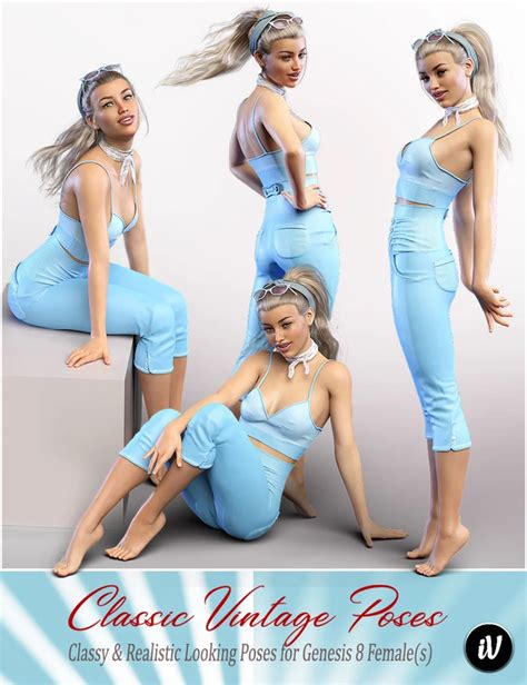 IV Classic Vintage Poses For Genesis 8 Female TOPGFX Daz3d