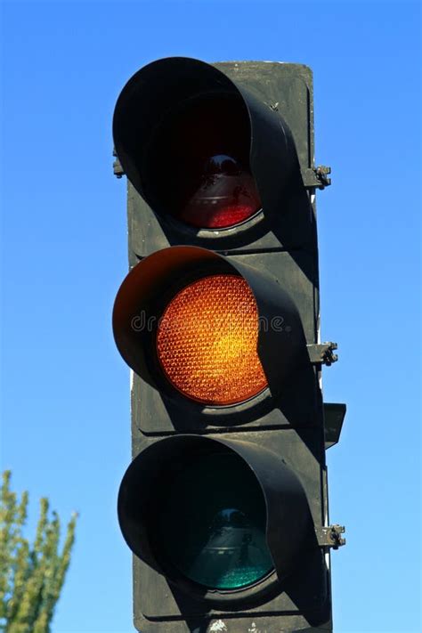 Amber traffic light stock photo. Image of amber, traffic - 10539766