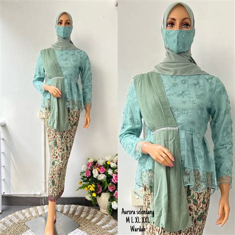 Jual Gerai Kabaya Set Kebaya Selendang Rok Plisket Kebaya Brukat