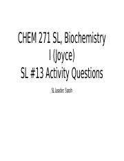 Sl Chem Activity Pptx Chem Sl Biochemistry I Joyce Sl