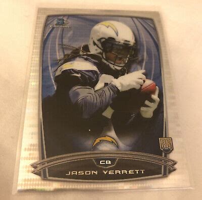 Bowman Chrome Pulsar Refractors Football Card Jason Verrett