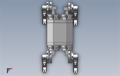 2 四足机器人菠萝狗0solidworks 2018模型图纸免费下载 懒石网