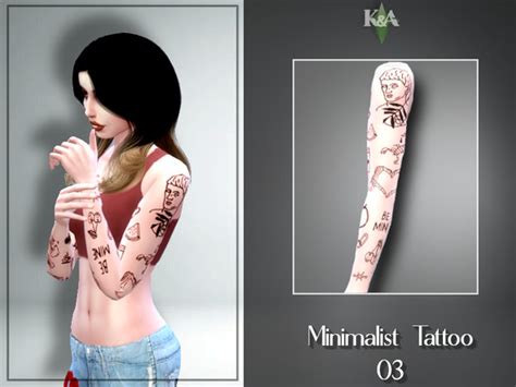 The Sims Resource Jenny Minimalist Tattoo