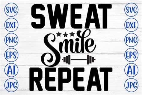 Sweat Smile Repeat Svg Graphic By Creativesvg · Creative Fabrica