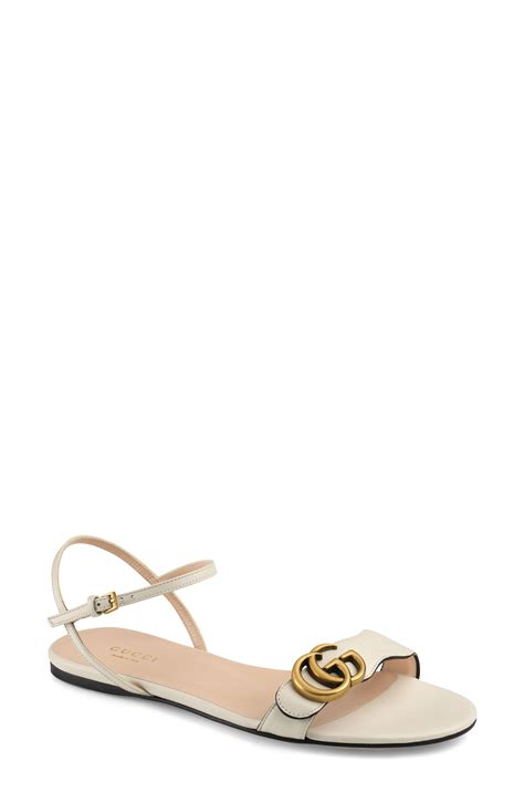 Gucci Marmont Quarter Strap Flat Sandal Available At Nordstrom Casual