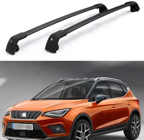 HALLEH 2 Stück Dachreling Dachgepäckträger für Seat Arona SUV 2017