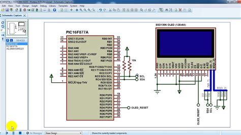 Interfacing Pic F A With Ssd Oled Proteus Simulation Youtube