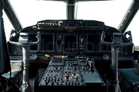 Cockpit of a military aircraft | Stock image | Colourbox