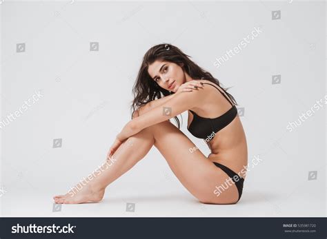 Full Length Portrait Beautiful Brunette Woman Stock Photo Shutterstock