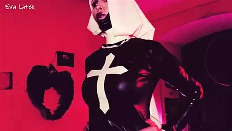 Fetysz Lateksowa Zakonnica Kochanka Eva Dominacja Bogini Milf Femdom Bdsm Supe Niewolnik